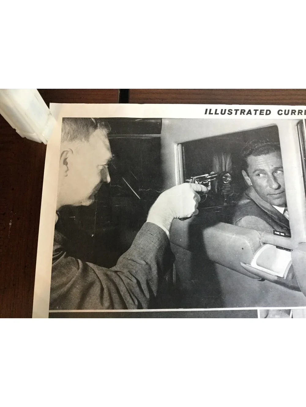 Illustrated Current News Photo - Hold Up Proof Taxicab Bullet Proof Partition